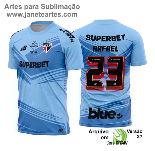 Arte Vetor Camisa São Paulo Goleiro 2025 - 2026