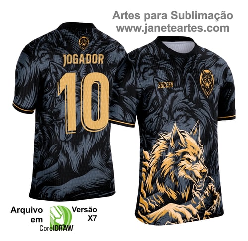 Arte Vetor Camisa de Interclasse Lobo 2025