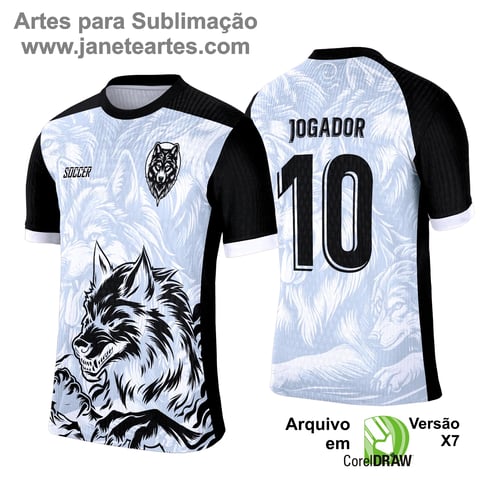 Arte Vetor Camisa de Interclasse Lobo 2025