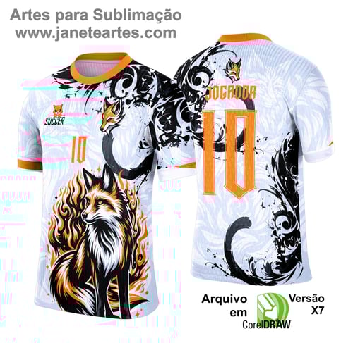 Arte Vetor Camisa de Interclasse Raposa 2025