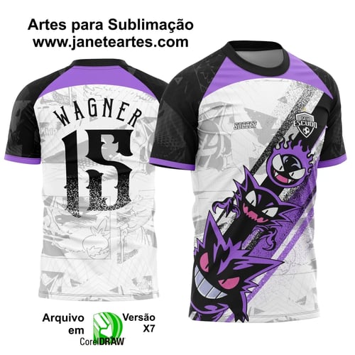 Arte Vetor Camisa Interclasse Gengar 2025