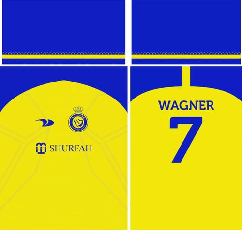 Arte Vetor Estampa Camisa Al-nassr 2022.2023 Titular