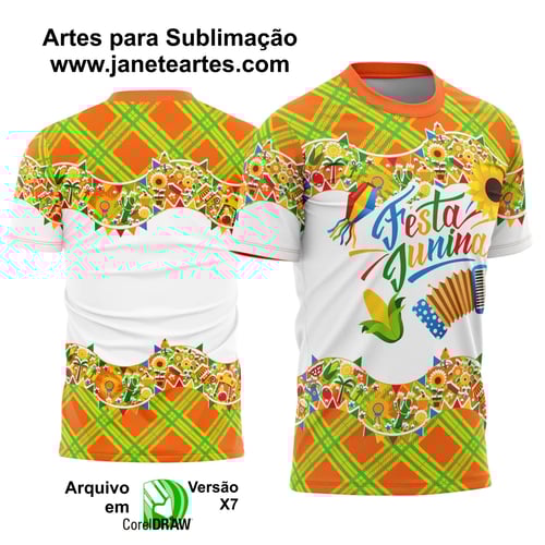 Arte Estampa Camisa Festa Junina Arraiá 2025