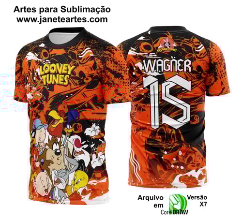 Arte Vetor Camisa Interclasse Looney Tunes 2025