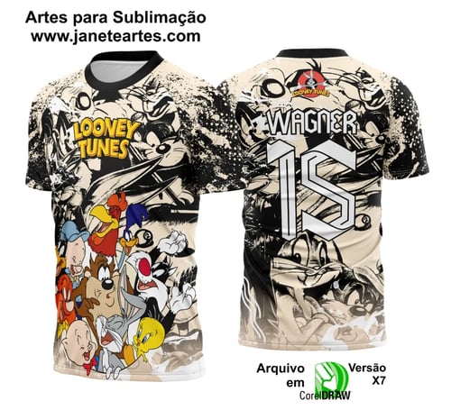 Arte Vetor Camisa Interclasse Looney Tunes 2025