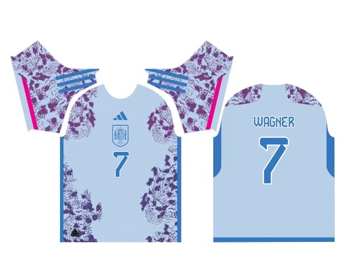ARTE VETOR CAMISA ESPANHA FEMININA 2022.2023 RESERVA