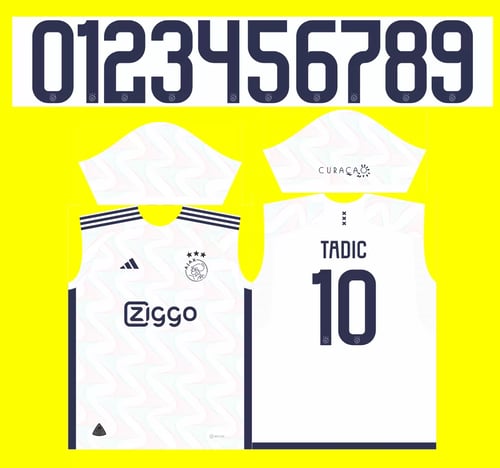 Arte Vetor Camisa Ajax Reserva 2023 - 2024