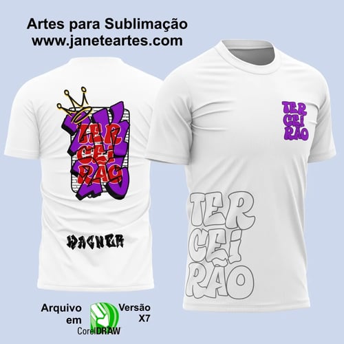 Arte Vetor Camisa Terceirão Graffite no Muro 2025
