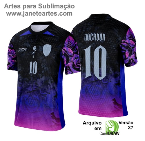 Camisa de Interclasse Floral 2025 - Arte Vetor Template