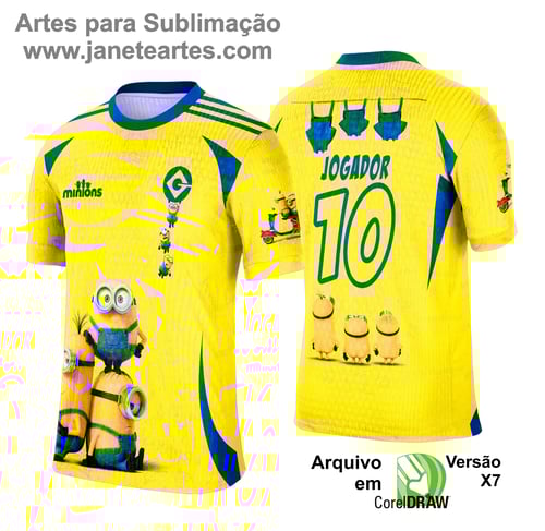 Camisa de Interclasse Minions 2025 - Arte Vetor Template