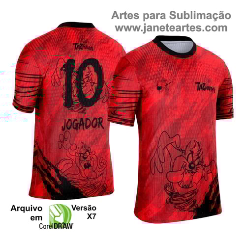 Camisa de Interclasse Taz Mania 2025 - Arte Vetor Template