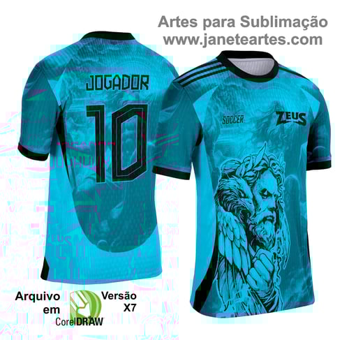 Camisa de Interclasse Zeus 2025 - Arte Vetor Template