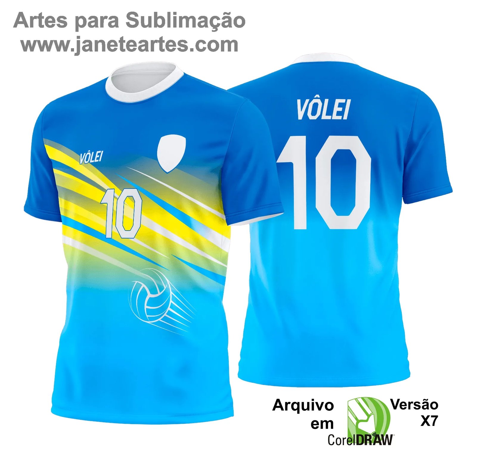 Arte Vetor Camisa de Vôlei - Estampa Camisa de Vôlei