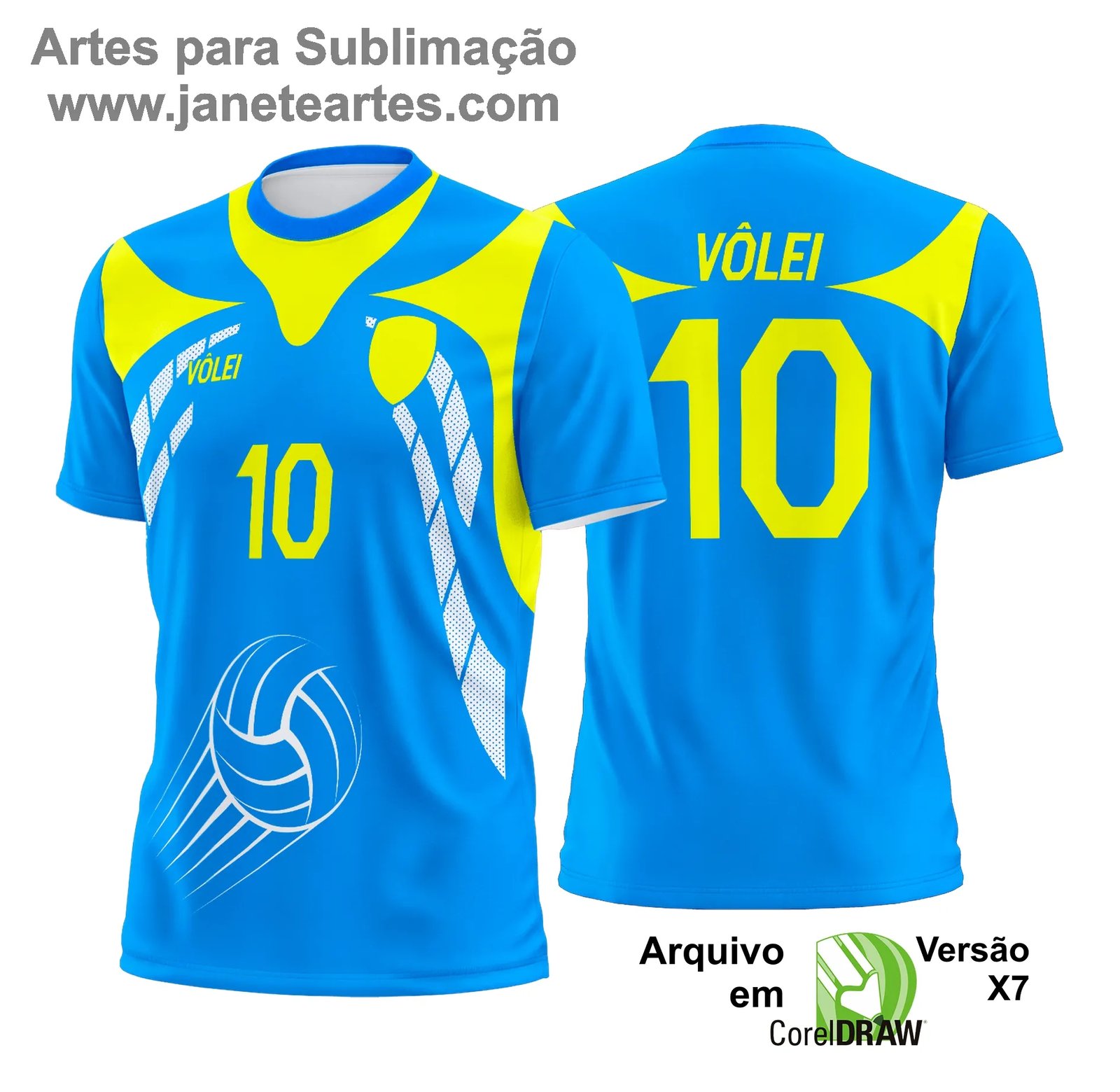 Arte Vetor Camisa de Vôlei - Estampa Camisa de Vôlei
