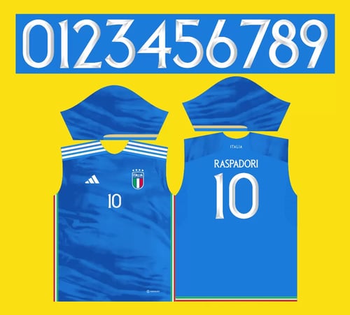 Arte Vetor Camisa Italia Titular 2023 - 2024