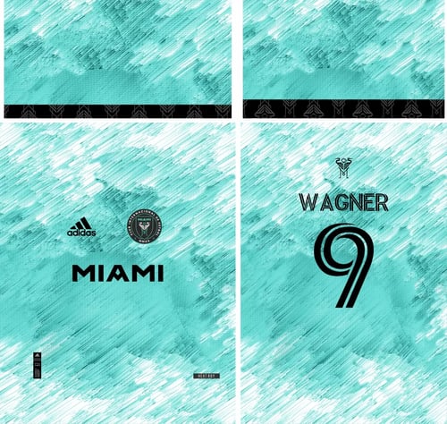 Arte Vetor Camisa Inter de Miami 2023 - Coiceito Verde