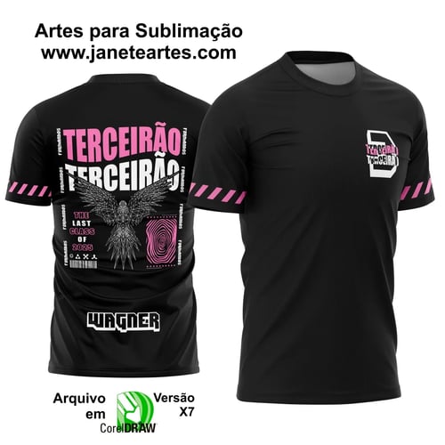 Arte Vetor CAMISETA FÊNIX FORMAS GEOMÉTRICAS (TERCEIRÃO)