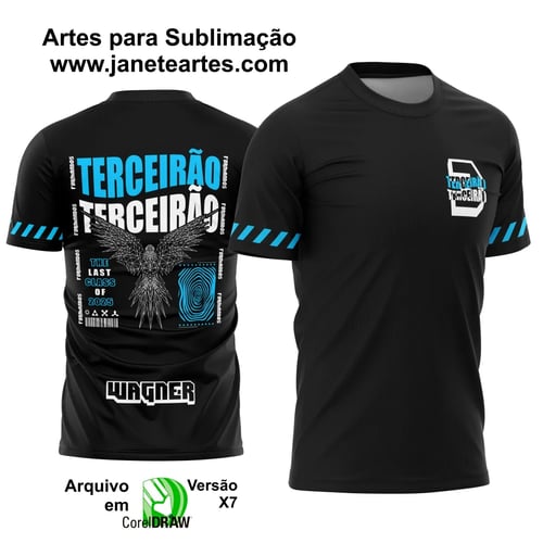Arte Vetor CAMISETA FÊNIX FORMAS GEOMÉTRICAS (TERCEIRÃO)