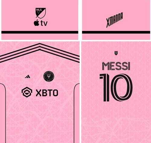  Arte Vetor Camisa Inter de Miami 2023-24 Fantasy Messi x7