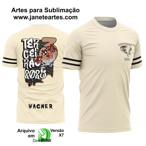 Arte Vetor Camisa Terceirão Taz Mania 2025