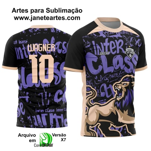 Arte Vetor Camisa Interclasse Bonita Leão Graffite 2025