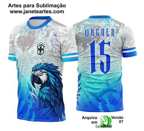 Arte Template Camisa de Interclasse Arara Azul 2025