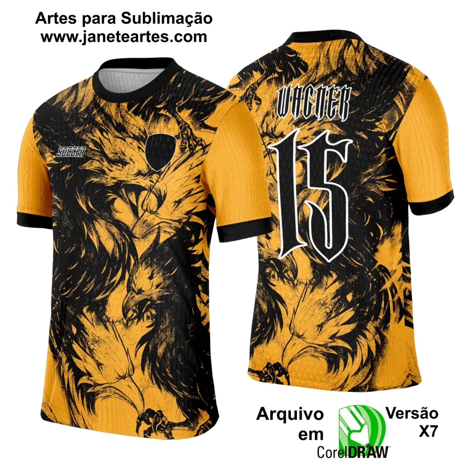Arte Template Camisa Interclasse Fênix - 0023
