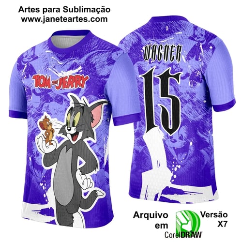 Arte Template Camisa Interclasse Tom e Jerry - 0024