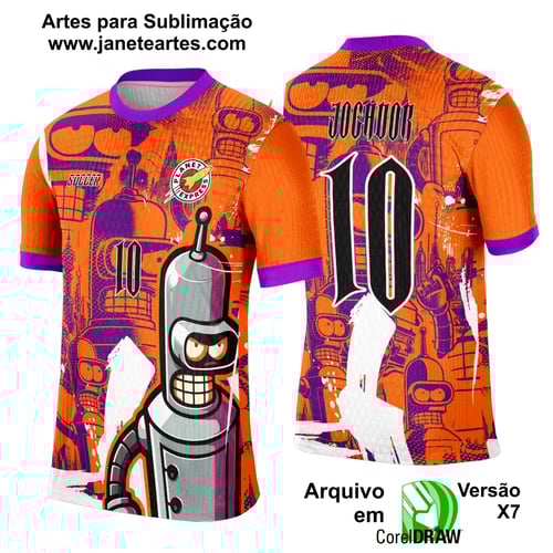 Arte Template Camisa Interclasse Bender Rodriguez - 0064