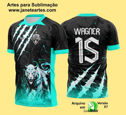 Arte Camisa Interclasse Pantera Grimclaw 2025 - 0079