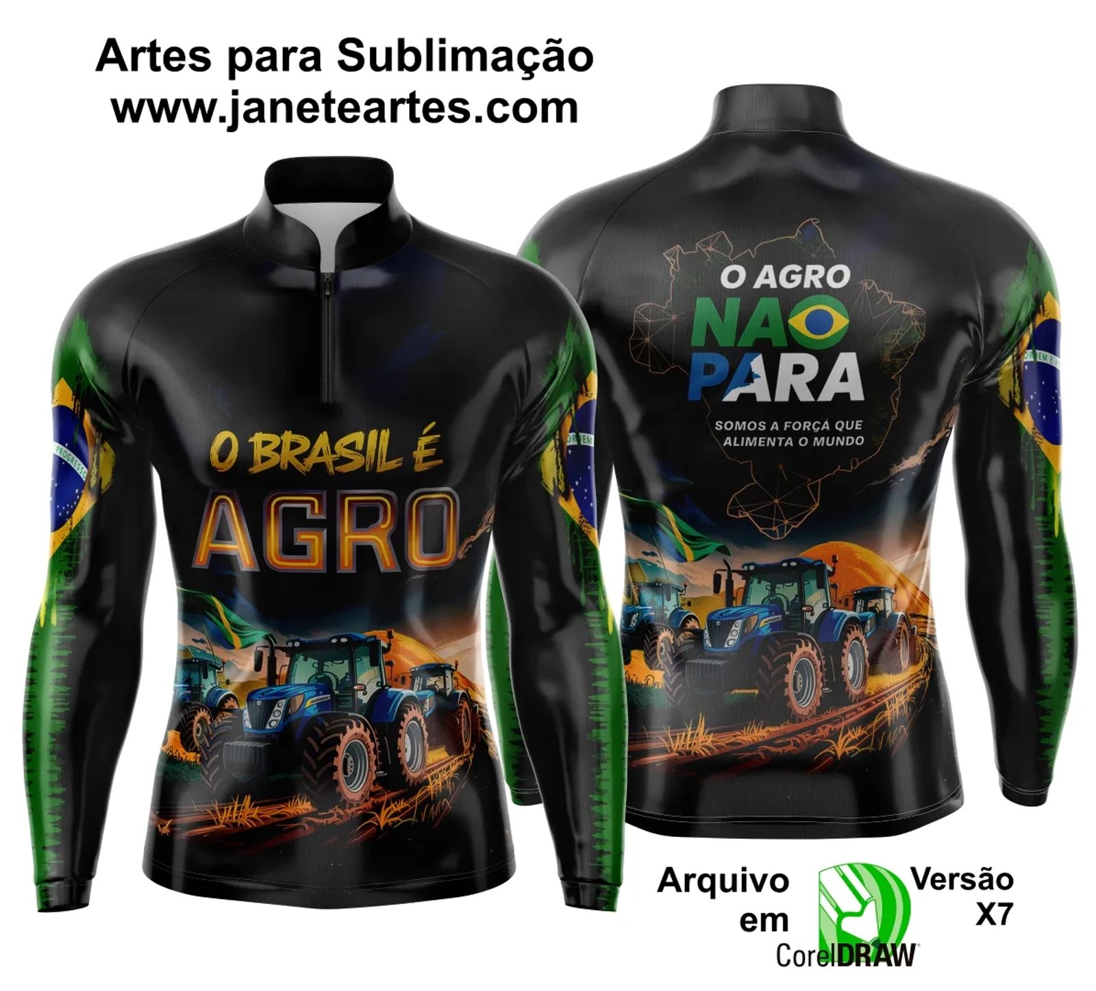 Arte Estampa Camisa Agro 2025 - Template Camisa Agro - 0008