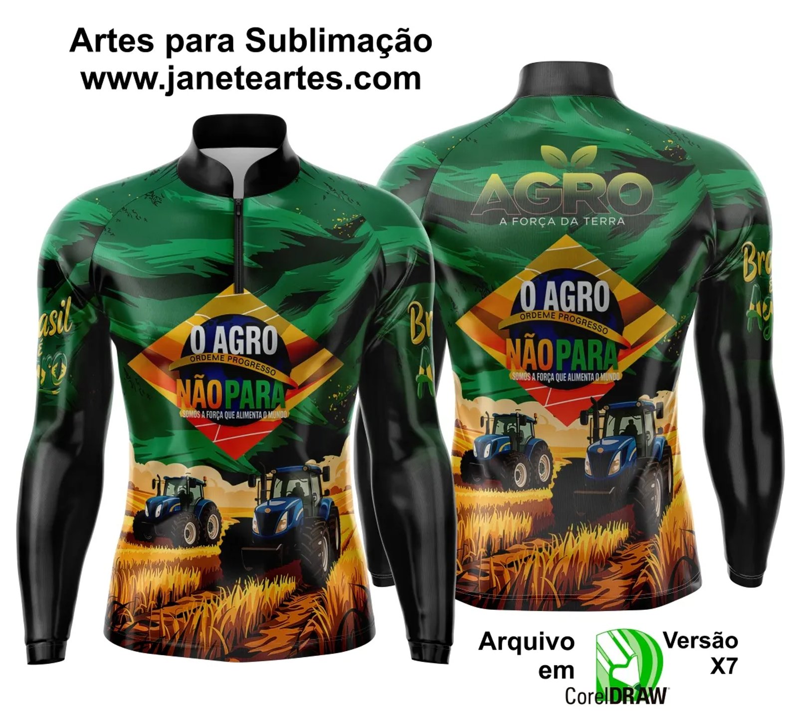 Arte Estampa Camisa Agro 2025 - Template Camisa Agro - 0011