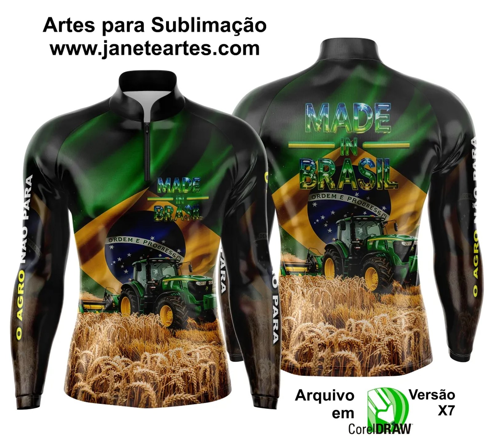 Arte Estampa Camisa Agro 2025 - Template Camisa Agro - 0012