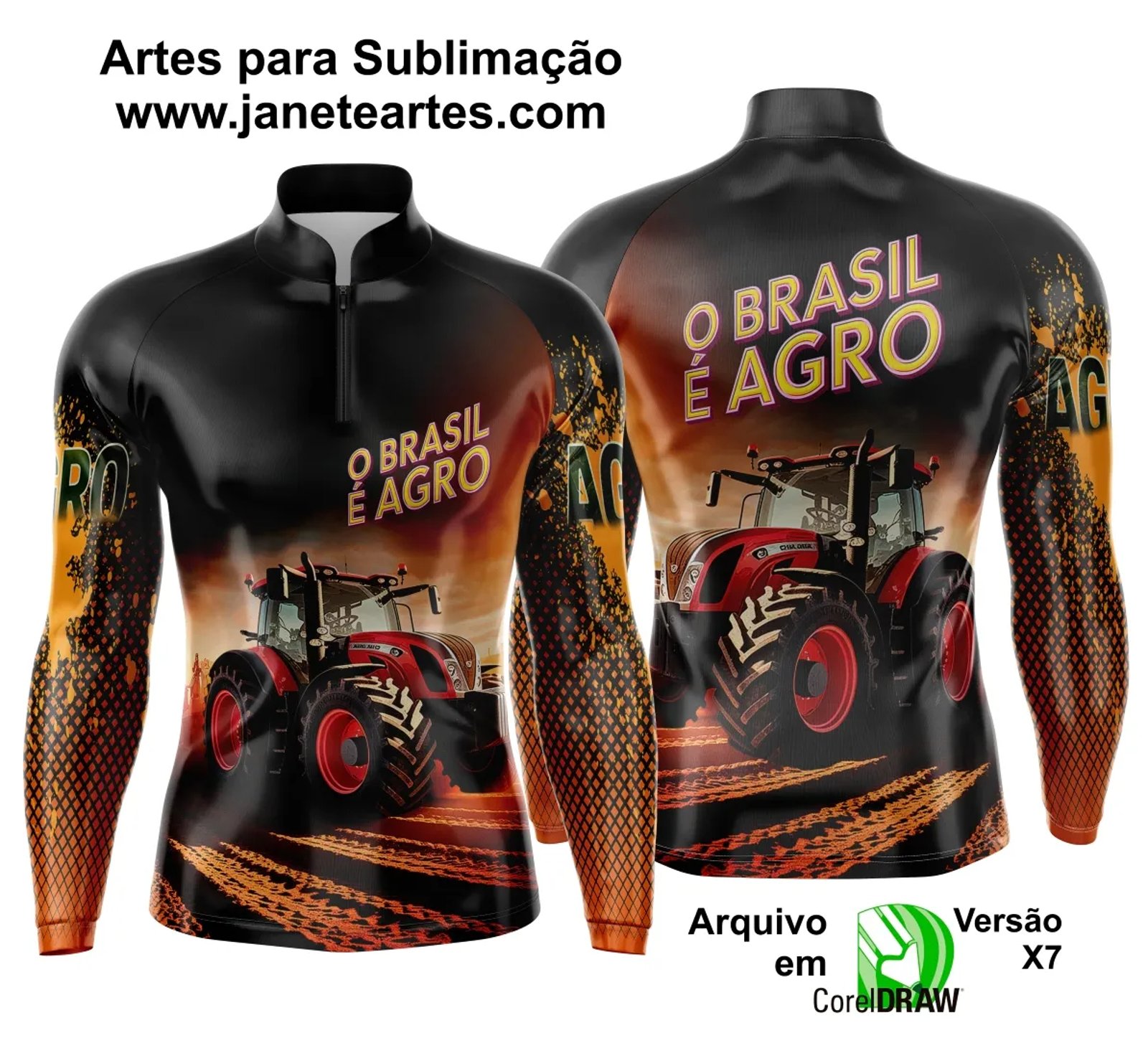 Arte Estampa Camisa Agro 2025 - Template Camisa Agro - 0018