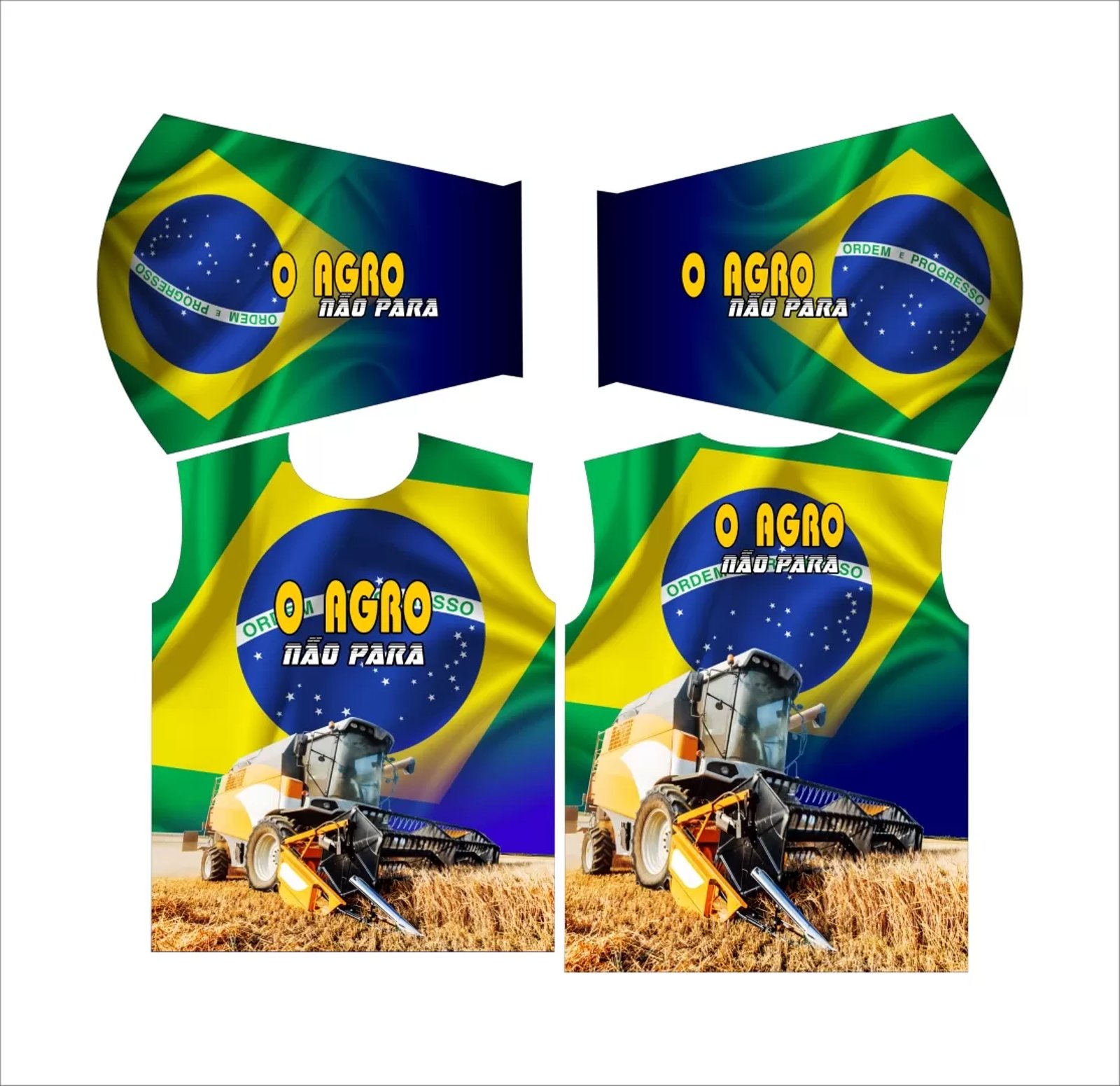 Arte Vetor Camisa Agro Manga Longa Mod 02