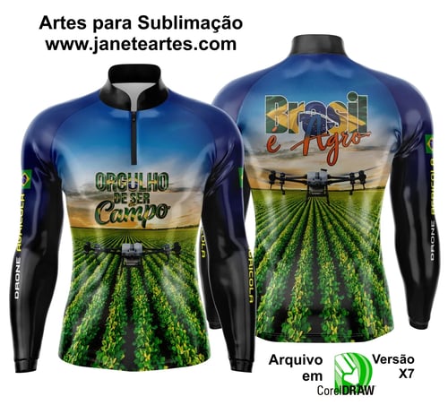 Arte Estampa Camisa Agro 2025 Drone - Template Camisa Agro - 0035