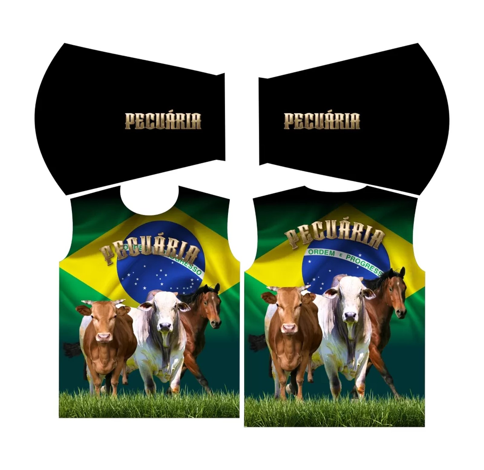 Arte Vetor Camisa Agro Manga Longa Mod 03 Pecuária