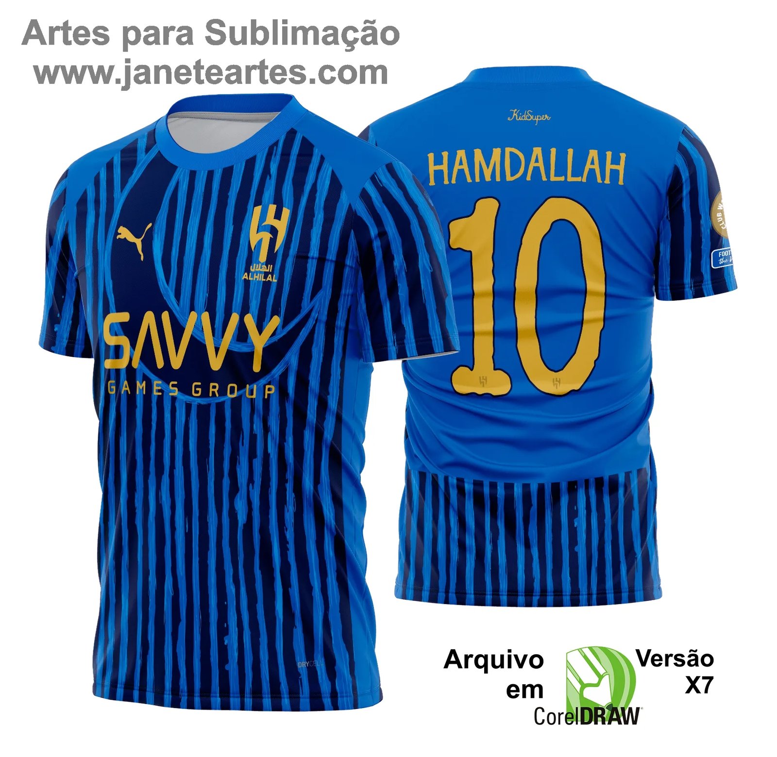 Arte Estampa Camisa Al Hilal CWC Titular 2025 - 2026