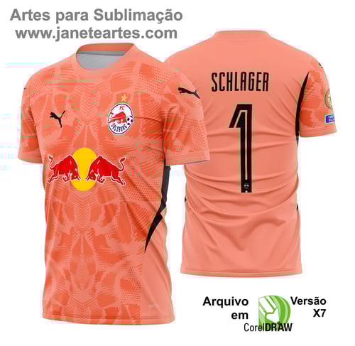 Arte Estampa Camisa RB Salzburg CWC Goleiro 2025 - 2026