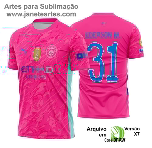 Arte Estampa Camisa Manchester City Goleiro 2025 - 2026