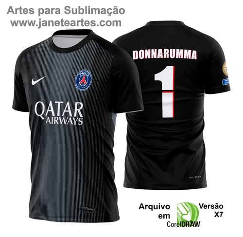 Arte Estampa Camisa PSG Goleiro 2025 - 2026