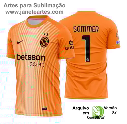 Arte Estampa Camisa Inter de Milão Goleiro 2025 - 2026