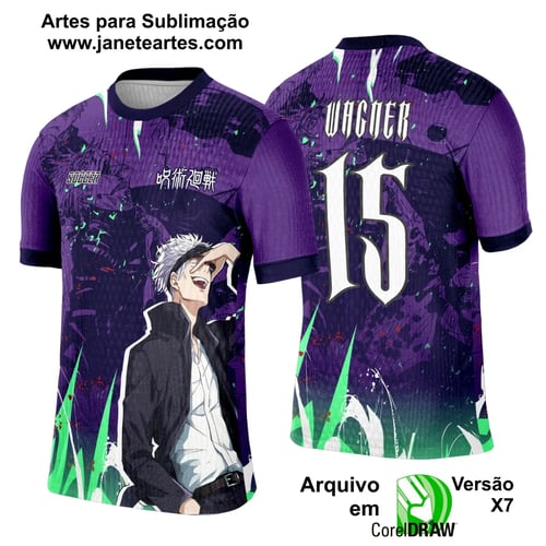 Arte Template Camisa Interclasse Satoru Gojō - 0090