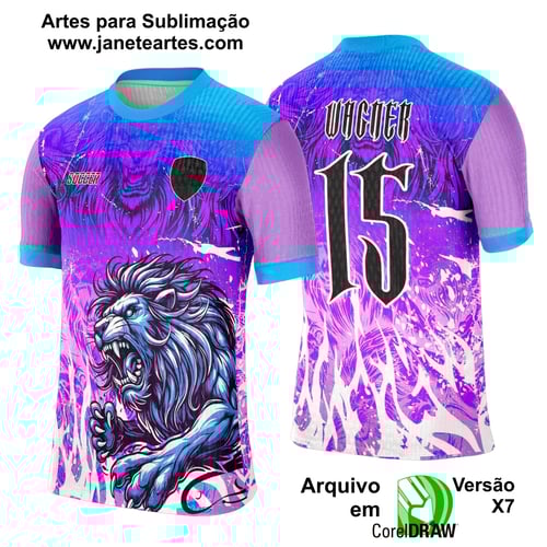 Arte Template Camisa Interclasse Leão Fera - 0092