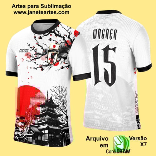 Arte Template Camisa Interclasse Japones - 0094