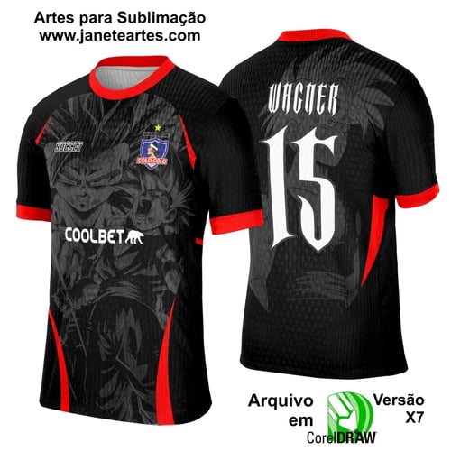 Arte Template Camisa Interclasse Colo Colo Dragon Ball Z -  0119