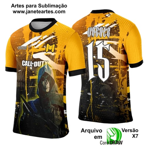 Arte Template Camisa Interclasse Game Call of Duty - 0126