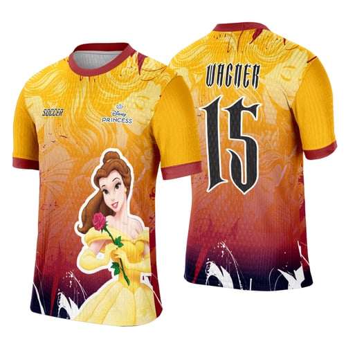 Arte Template Camisa Interclasse Princesa Bella - 0130