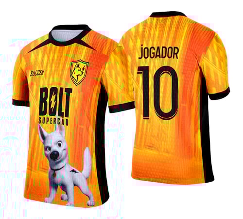 Arte Vetor Camisa Interclasse Bolt Super Cão - 0176