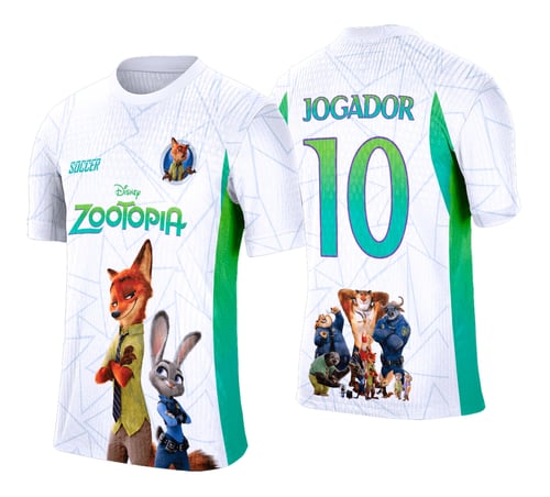 Arte Vetor Camisa Interclasse Zootopia - 0181
